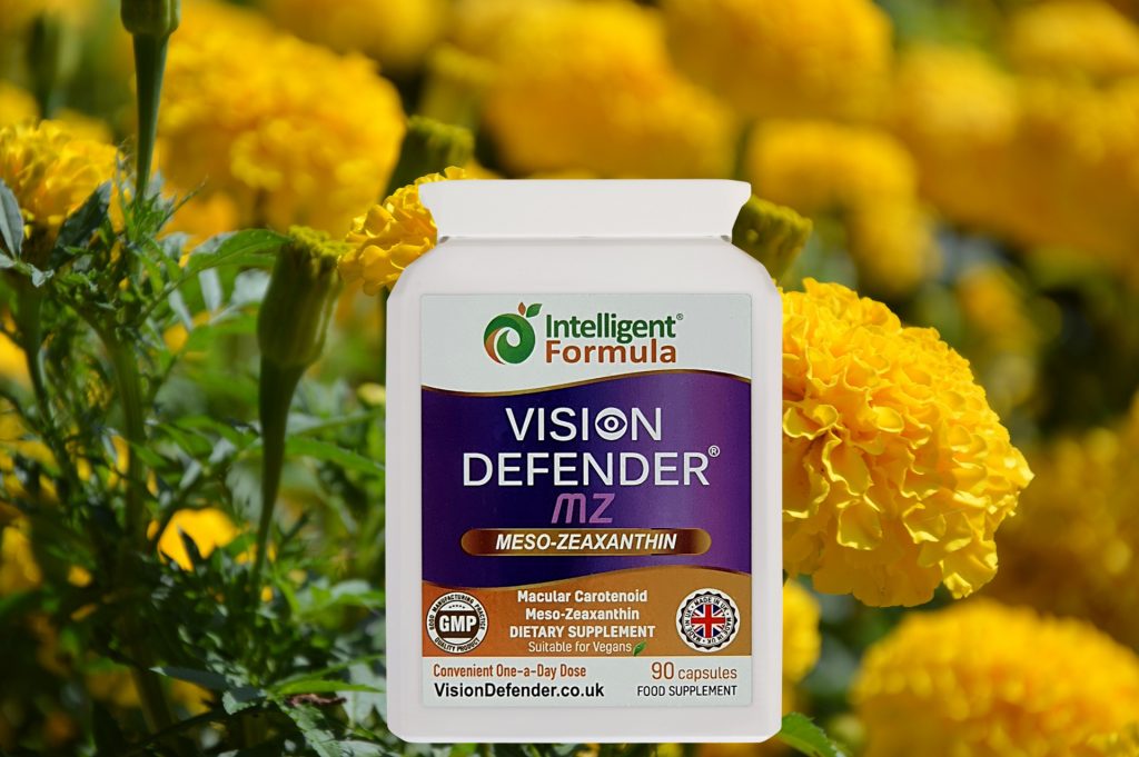 Vision Defender MZ with marigolds in background