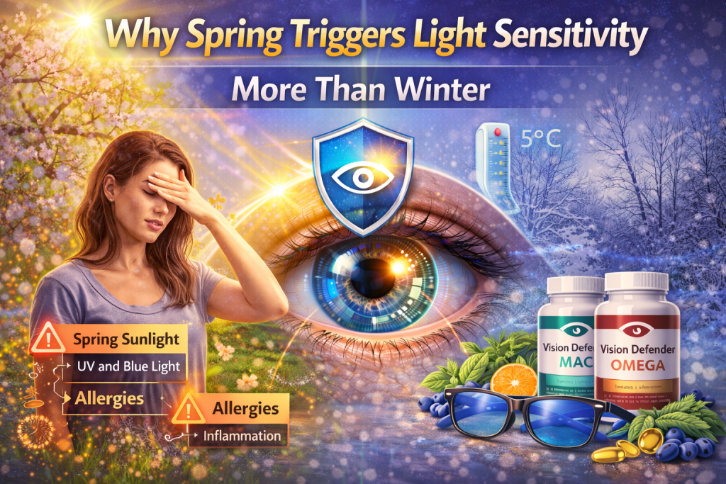 Why Spring Triggers light sensitivity More Than Winter - blog title image